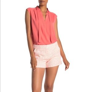 TRINA TURK NWT CORBIN CORAL PINK SHORTS SZ 14
